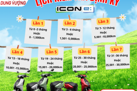  LỊCH KIỂM TRA ĐỊNH KỲ XE ĐIỆN ICON e